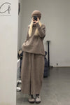 Daniel Andresen Knit Skirt Collection Handmade in Belgium DA-CARDINAL-SHA Virgin wool Sand PDA7 1